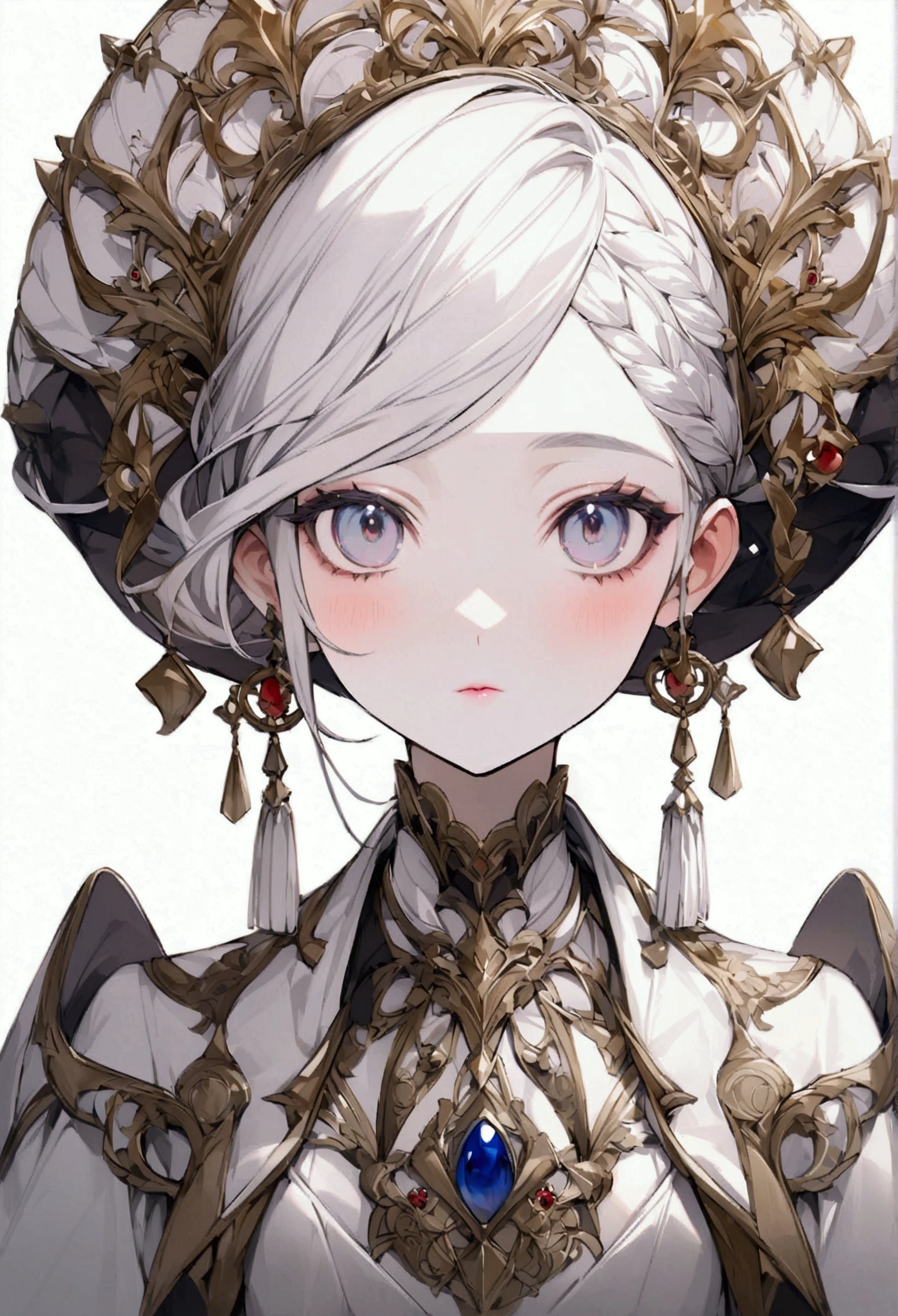 A girl with a collar