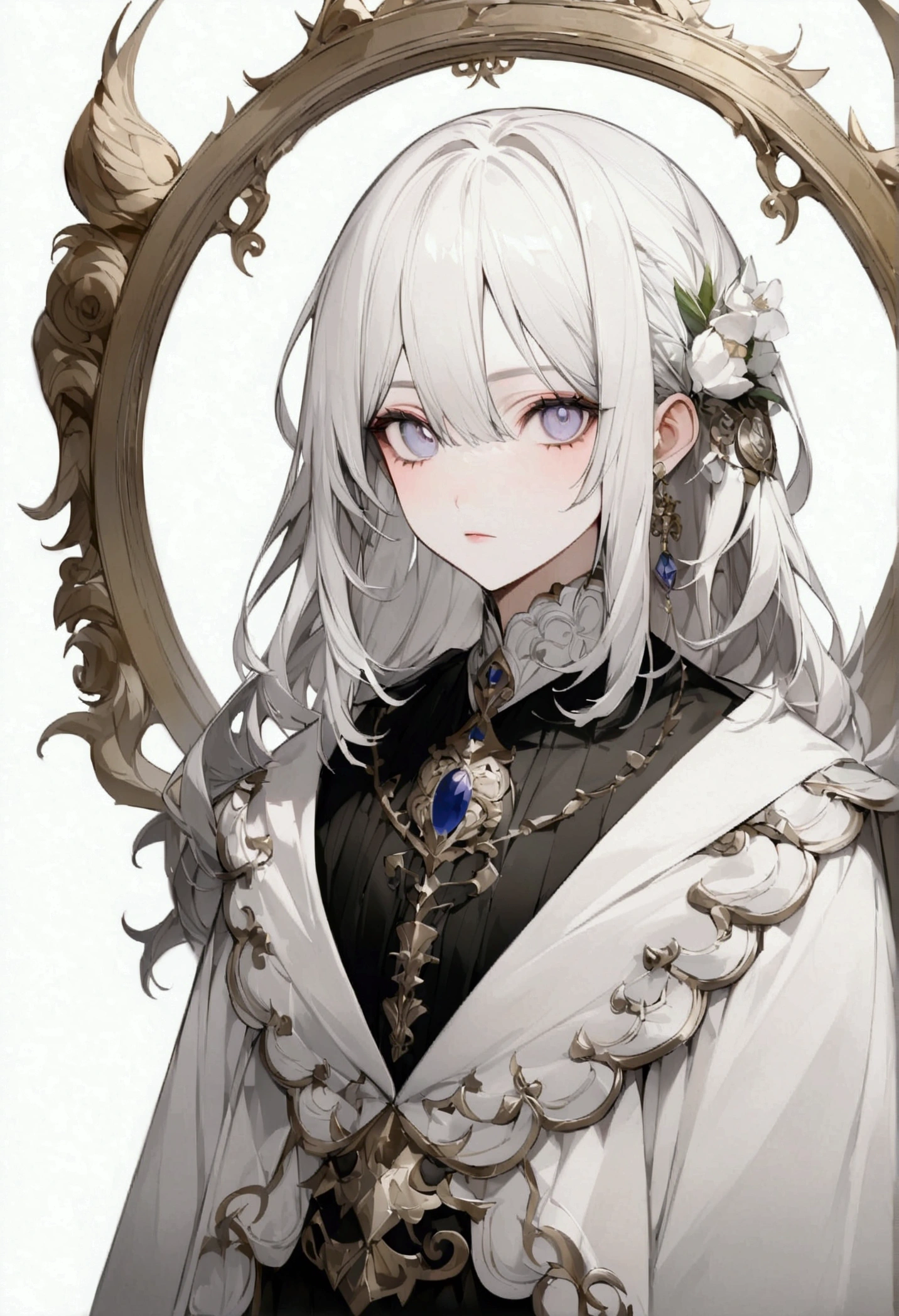 whole body、whole body、whole body、whole body、Character portrait、Detailed costumes、Plain white background、White background、Character portrait