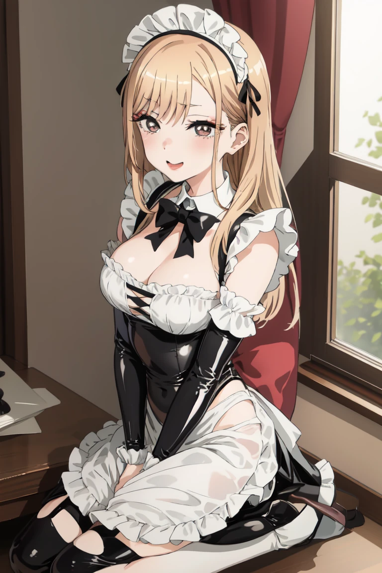 Marin Kitagawa,Latex clothes, maid clothes,Mesugaki,