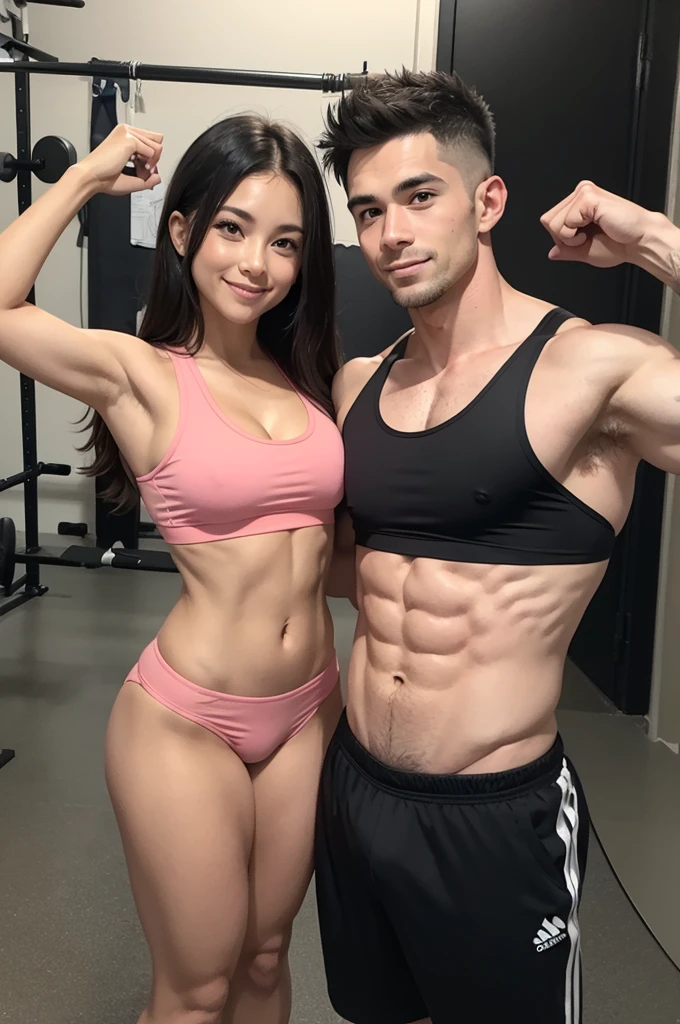 Create for me a couple living a fit life