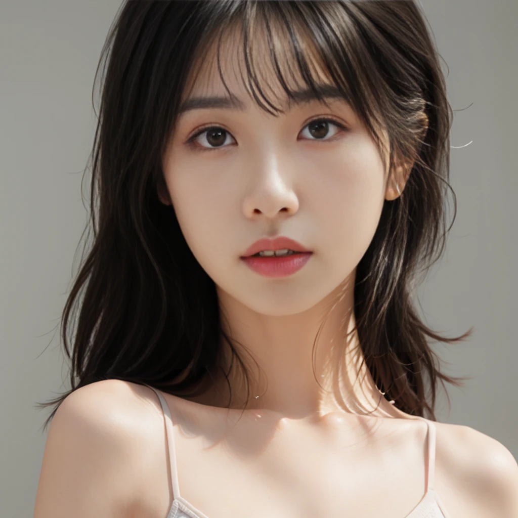 Alafed asian woman with long hair and white top, Young and adorable Korean face, Gorgeous Young Korean Woman, Beautiful young Korean woman, Beautiful Korean Women, Portraits of Korean female idols, Short hair, Korean Girls, Jaeyoung Nam, Young and pretty Asian face, Girl cute beautiful face, Soft Portrait Shot 8k, One adorable Korean face