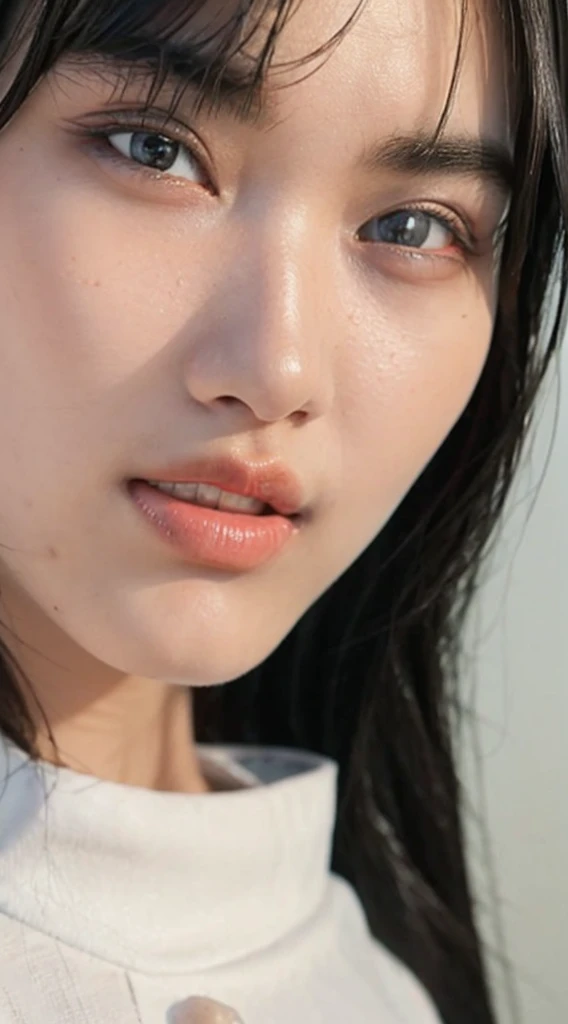 (masterpiece),(Highest quality:1.2),(Very detailed:1.2),(High resolution),(Photorealistic Stick),(RAW Photos),8K,Backlight,(Depth of written boundary),(Sleek lighting:1.2),Close-up of a naked woman,Soft portrait shots,Beautiful Japanese Women,Gorgeous face portrait,(Eye light,Sharp pupils,Detailed eye drawing,)Very beautiful face,(Detailed skin texture:1.3),Beautiful portrait,A lovely and delicate face,Beautiful young Japanese woman,Look this way,front,(POV shot),(sleepy)