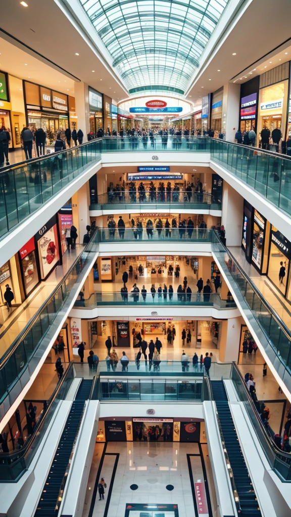 Shopping malls interior