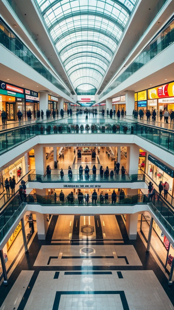 Shopping malls interior