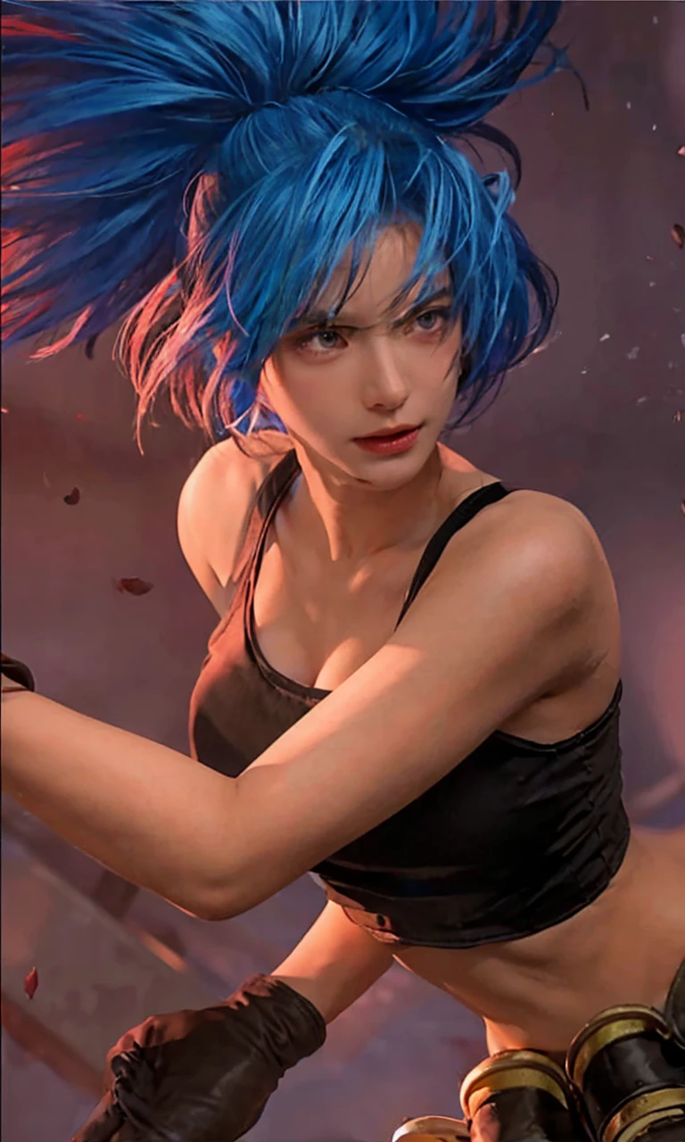 best quality, ultra high resolution, (realistically:1.4), a girl, A pair of clear and charming peach blossom eyes,Royal sister,a sense of atmosphere,a beautiful girl(faded gray hair:1), (Big cleavage:1.3), looking at the audience, Close-up cleavage ,