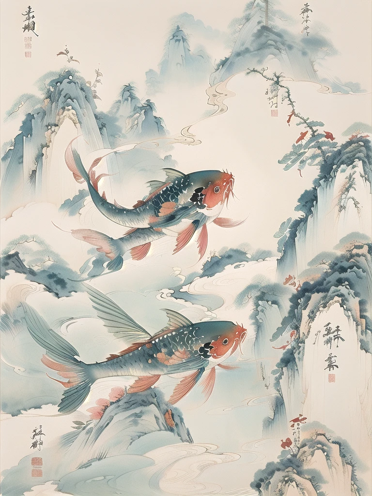 A Chinese dragon flying in the clouds，The dragon head popped out from the clouds，Chinese ink painting style，high resolution，Exquisite details，Perfect composition