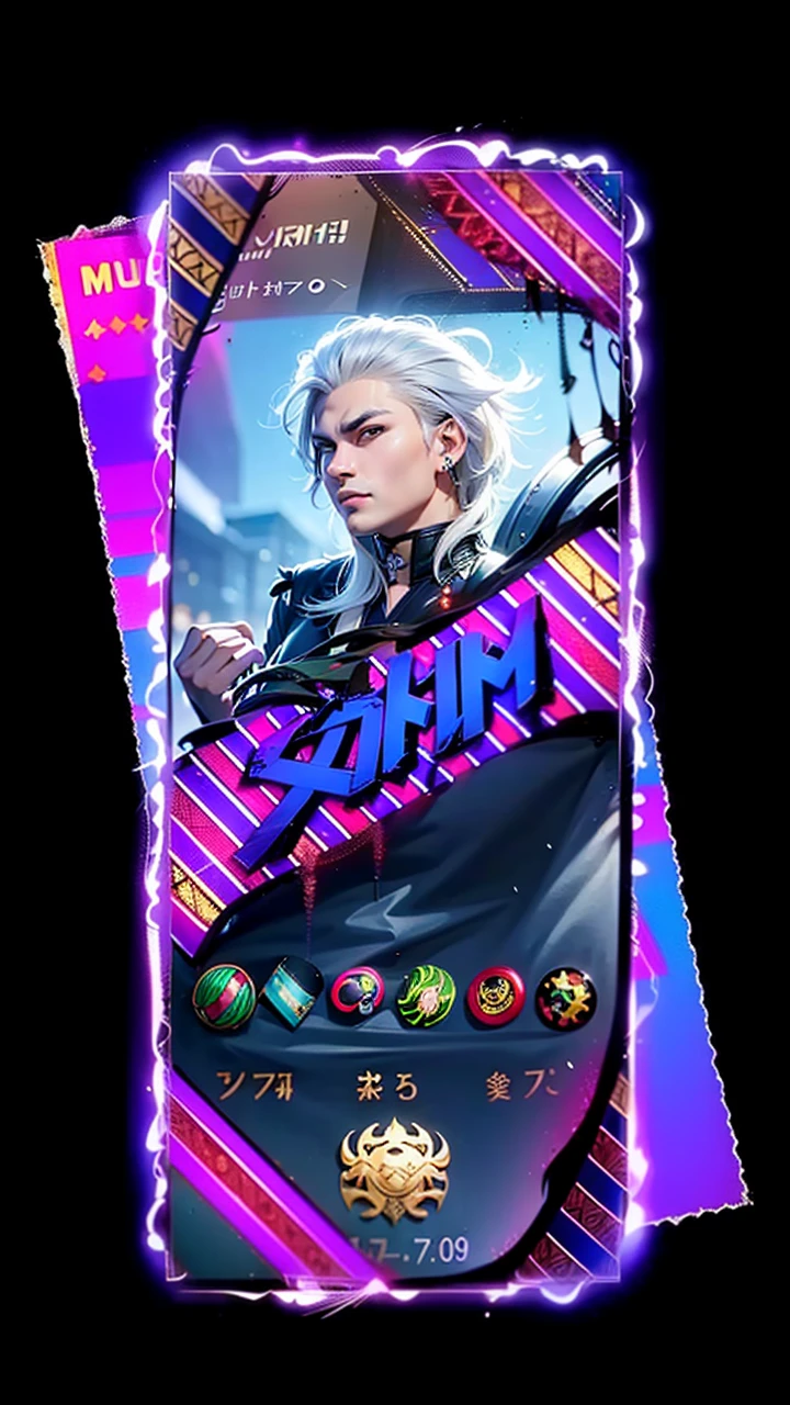 masculine male, masterpiece, ((perfect eyes)) best quality, (semirealism:1.9), beautiful lighting, (extremely detailed CG unity 4k fhd wallpaper), High Detail, Sharp focus, dramatic outdoors, 1 boy ,19 years old, white hair, light purpel eyes, smile.