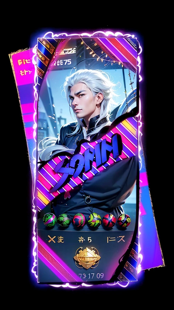 masculine male, masterpiece, ((perfect eyes)) best quality, (semirealism:1.9), beautiful lighting, (extremely detailed CG unity 4k fhd wallpaper), High Detail, Sharp focus, dramatic outdoors, 1 boy ,19 years old, white hair, light purpel eyes, smile.
