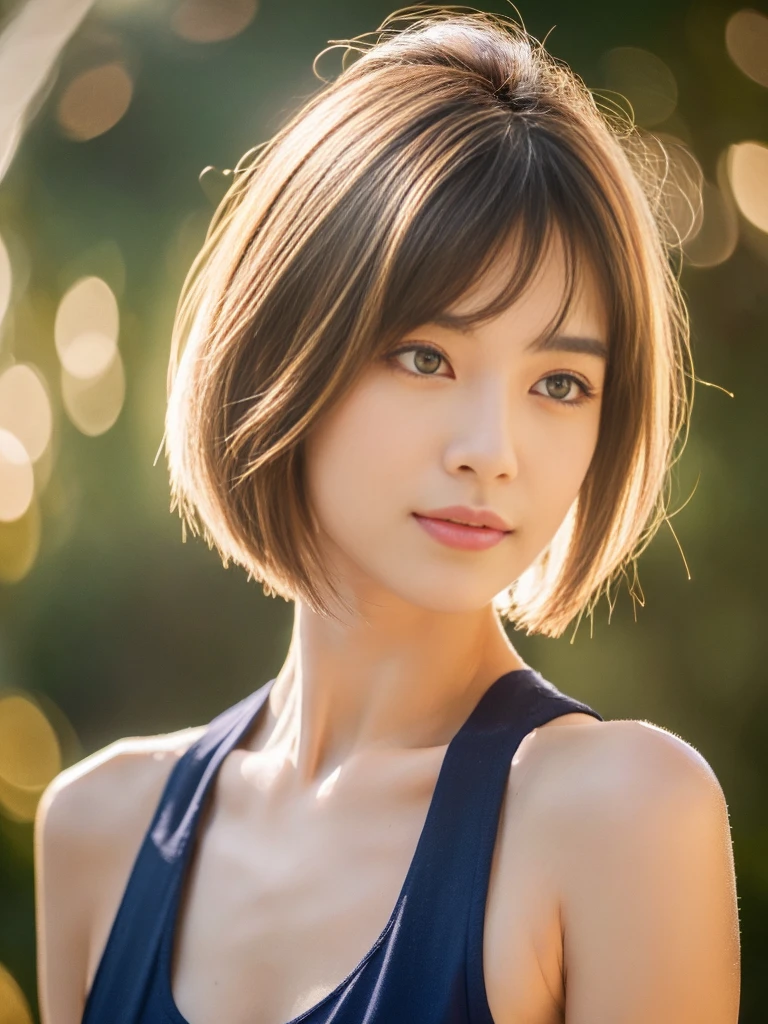 ((Highest quality、In 8K、masterpiece:1.3))、Sharp focus:1.2、Beautiful woman perfect body:1.4、Slim Abs:1.2、((Short Hair:1.2))、(trendy fashion in tokyo、T-Shirts:1.1)、Background white、Wet body:1.5、Three-dimensional texture、Detailed eyes、(Brown Hair、Black Hair:1.2)、Very shiny hair、Backward view、Hair quality improvement、Handsome short、Short-haired blonde、No text