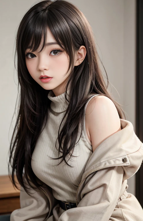 (最高qualityのディテール)、Practical、8K Ultra HD、high resolution、(A girl:1.2),(Fatal Beauty,Glamorous beauty) ,(Mysterious charm:1.1),(Charming silhouette),The 超detailedな、高qualityのテクスチャ、Intricate details、detailed、非常にdetailedなCG、高qualityの影、detailed 美しく繊細な顔、detailed 美しく繊細な目、Written border depth、Ray Tracing、20th Generation、Cute K-pop Girls、(The face of Ulsan, South Korea)、Thin face、(URZAN-6500-v1.1:0.6)、Purebred face_v1、Glowing eyes、Perfect body、 Viewer display、(最高qualityのディテール:1.2)、Practical、8K Ultra HD、high resolution、Close-up of a woman, Realistic girl rendering, 8k Artistic german bokeh, Enchanting girl, Real Girl, Gurwitz, Gurwitz-style Artwork, Girls role play, Practical 3D style, CGStation hot topics,, 8K Portrait Rendering,(,:1.4),(Girl with sparkling eyes:1.2)、The 超detailedな、高qualityのテクスチャ、Intricate details、detailed、非常にdetailedなCG、高qualityの影、detailed 美しく繊細な顔、detailed 美しく繊細な目、Written border depth、Ray Tracing、20th Generation、Cute K-pop Girls、(The face of Ulsan, South Korea)、Thin face、(URZAN-6500-v1.1:0.6)、cheek、Glossy lips、、high resolution, Best image quality, 最高quality, Practical, 超detailedな, Photo-realistic, 4K 8K Ultra HD Full Color RAW Photos, Fujifilm(medium format), Hasselblad, Carl Zeiss, Incredible dynamic range photography(Utilities_Art:Smooth-768:1.1),high resolution, High pixel count, 明確なdetailed, Clear images, Natural color reproduction, Noise Reduction, High fidelity, quality, Software Improvements, upgrade, optimization, Professional-grade retouching,
1. Oversized coats:
This coat、Choose an oversized design that goes from shoulder to knee.。Color is navy blue or black、or warm khaki or beige, hang on.、Choose colors that fit the season。
2. Knitted sweater or turtleneck:
To protect yourself from the cold、Knitted sweater or turtleneckを選択してください。The texture and color of the knitwear matches the coat.。
3. Wide leg pants:
for pants, Choose a wide-leg design、Easy action and stylish style。Dark jeans or black pants look good.。
4. Knee-high boots:
What does an oversized coat include?、足首からふくらはぎまでカバーするKnee-high bootsとの組み合わせ。Boots are black or dark brown,Very chic.、Gives a fashionable impression。
5. Accessories:
シンプルなゴールドまたはシルバーのAccessoriesを選択してください、Add elegance to your outfit。For example、Long necklaces and large earrings are recommended.。
6. handbag:
handbag、Choose a color that matches the tone of your outfit.。单肩包和handbag既方便又时尚。
7. compensateと髪型:
compensate, Choose a natural color that matches your skin。curls、通过创造松散的curls、Appeal to softness。
