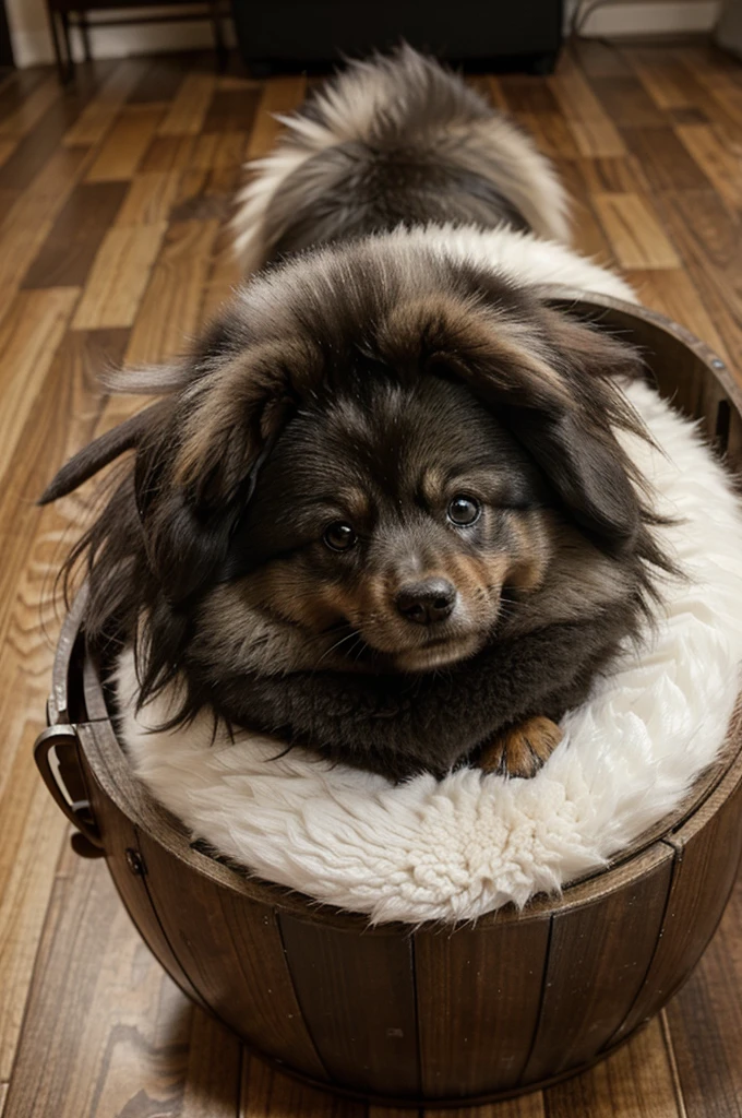 Cheerful Keeshond_A Fluffy Ball