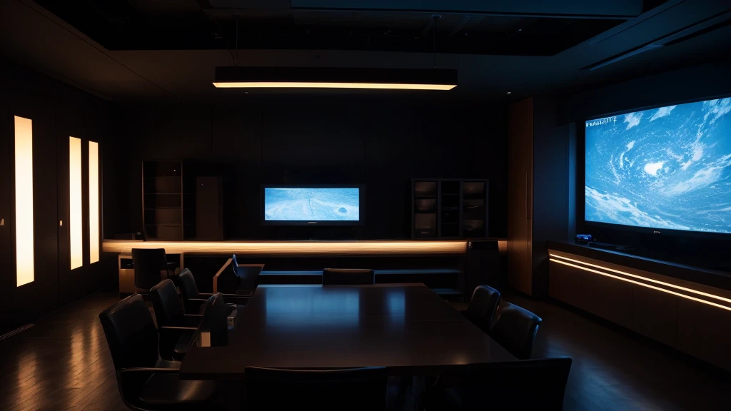 ((Highest quality)), ((masterpiece)), (detailed), A dark room with no lights , A large number of CRT televisions facing forward. The only light is from the televisions.