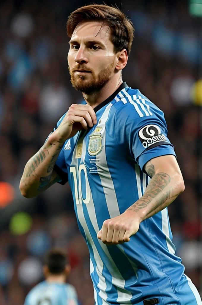 Argentina's Leo Messi made a profit with two hands