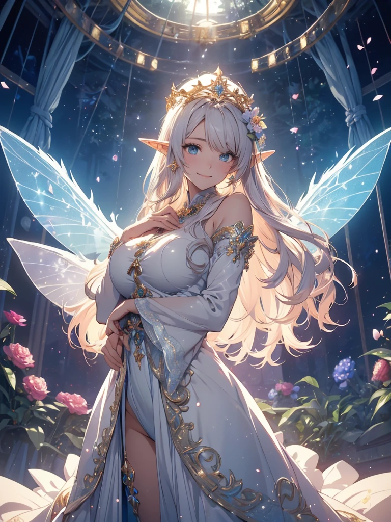 最high quality、1 woman elf on screen 、sexly, Beautifully decorated dress,Beautiful foam、、CourtyardShining fairy wings、Flower fractal art Beautiful Nature 、Bigger on the screen((cowboy shot )) 、((seethroughbodystocking, dress)),Beautiful radiance,High-definition depiction, Realistic, 8K, Unity, beautiful Shot, light smile, Beautifully and vividly drawn, , Beautiful, beautiful, clear skin、sexly,beautiful underwear,Countless rays of light pouring down, Swirling Light, Raise one arm above your head, Intense light is emitted from the magic circle in front of the girl. forest、Lots of leaves、green leaves、flower、Particles of light、 night、Magic 、Fairy tale、
Romanticism,Cowboy Shot: The most beautiful form of chaos, Mr..々colour, Intertwined flowers, Particle,magical gentle light,smile,sexly,image quality、masterpiece、Beautiful Face、Super beautiful elf woman((Big breasted 22 year old office lady、Bust 100,Beautiful long ironed hair 、bionde hair,height: 165cm。、sexly、ANDsbian、、high quality、、Visual art、Written boundary depth、universe、Happy smile、、elegant、ticker beautiful decorative、、beautiful tiara、Beautiful bed、Beautiful Landscape、A kind smile、wonderful、Fluttering petals、Dance happily、、Cultivate fantasy、、Mystery light Lots of flowers、、art、forest, art,mystery,Ultra-high resolution,atmosphere A colorful and dreamy anime-style illustration of a young girl with beautiful hair,Beautiful Forest. surrounded by a kaleidoscope of colors and glowing lights. The background is filled with whimsical details and a magical atmosphere. --ar 3:4 --style raw --stylize 600 --niji 6、Throne Beautiful