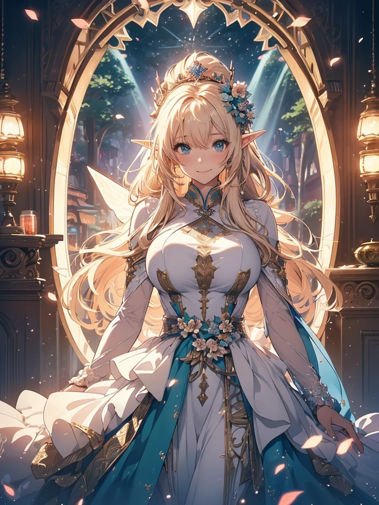 最high quality、1 woman elf on screen 、sexly, Beautifully decorated dress,Beautiful foam、、CourtyardShining fairy wings、Flower fractal art Beautiful Nature 、Bigger on the screen((cowboy shot )) 、((seethroughbodystocking, dress)),Beautiful radiance,High-definition depiction, Realistic, 8K, Unity, beautiful Shot, light smile, Beautifully and vividly drawn, , Beautiful, beautiful, clear skin、sexly,beautiful underwear,Countless rays of light pouring down, Swirling Light, Raise one arm above your head, Intense light is emitted from the magic circle in front of the girl. forest、Lots of leaves、green leaves、flower、Particles of light、 night、Magic 、Fairy tale、
Romanticism,Cowboy Shot: The most beautiful form of chaos, Mr..々colour, Intertwined flowers, Particle,magical gentle light,smile,sexly,image quality、masterpiece、Beautiful Face、Super beautiful elf woman((Big breasted 22 year old office lady、Bust 100,Beautiful long ironed hair 、bionde hair,height: 165cm。、sexly、ANDsbian、、high quality、、Visual art、Written boundary depth、universe、Happy smile、、elegant、ticker beautiful decorative、、beautiful tiara、Beautiful bed、Beautiful Landscape、A kind smile、wonderful、Fluttering petals、Dance happily、、Cultivate fantasy、、Mystery light Lots of flowers、、art、forest, art,mystery,Ultra-high resolution,atmosphere A colorful and dreamy anime-style illustration of a young girl with beautiful hair,Beautiful Forest. surrounded by a kaleidoscope of colors and glowing lights. The background is filled with whimsical details and a magical atmosphere. --ar 3:4 --style raw --stylize 600 --niji 6、Throne Beautiful