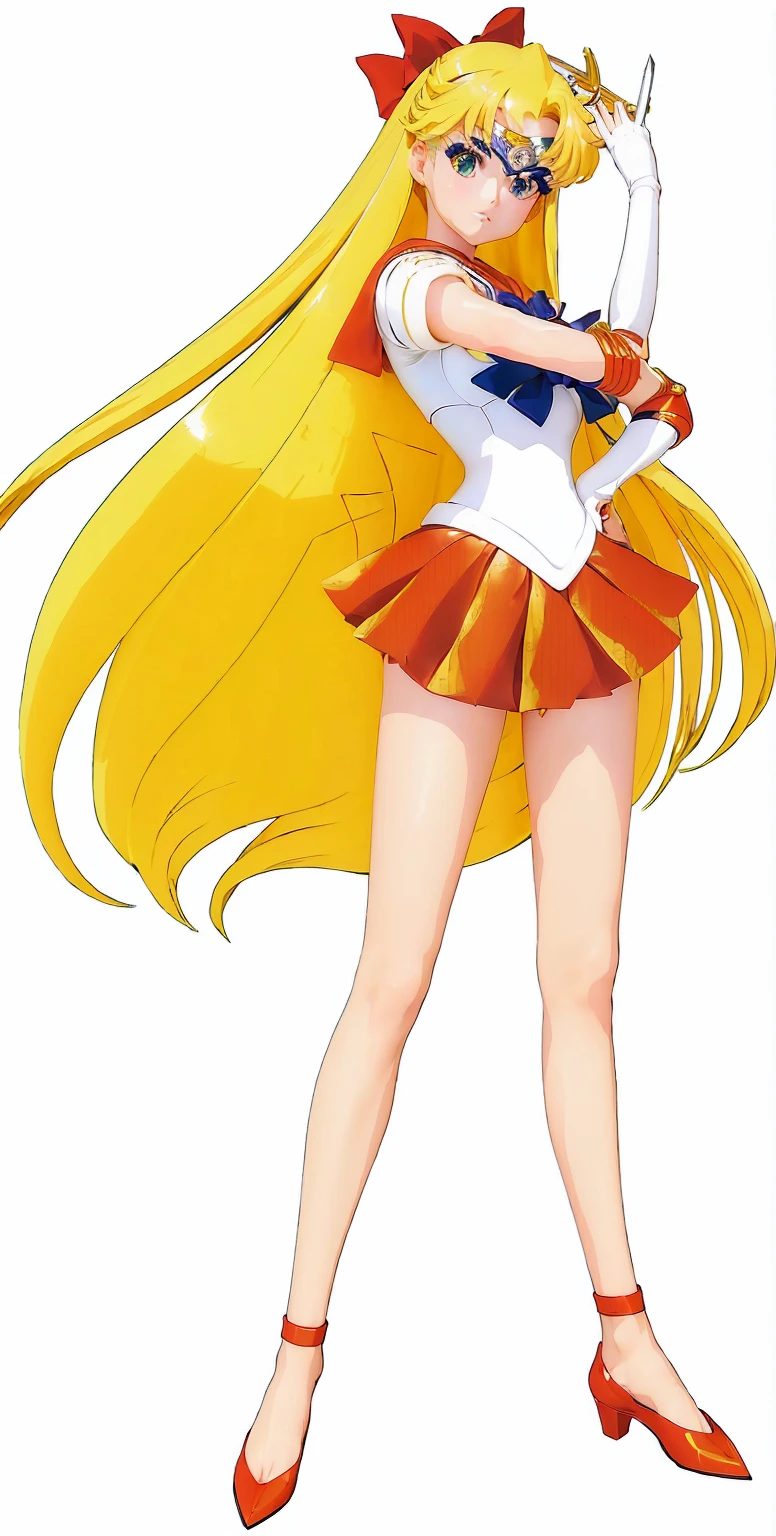 3d,Sailor girl with sword and bow, Sailor Galaxy. beautiful, Sailor Moon!!!!!!!!, Sailor Moon style, blonde long hair anime girl, author:Sailor Moon, Anime girl named Lucy, inspired author:Sailor Moon, anime girl of the future, long hair anime girl, the Sailor Moon. beautiful, Zodiac Knight Girl, female anime character, Official Art