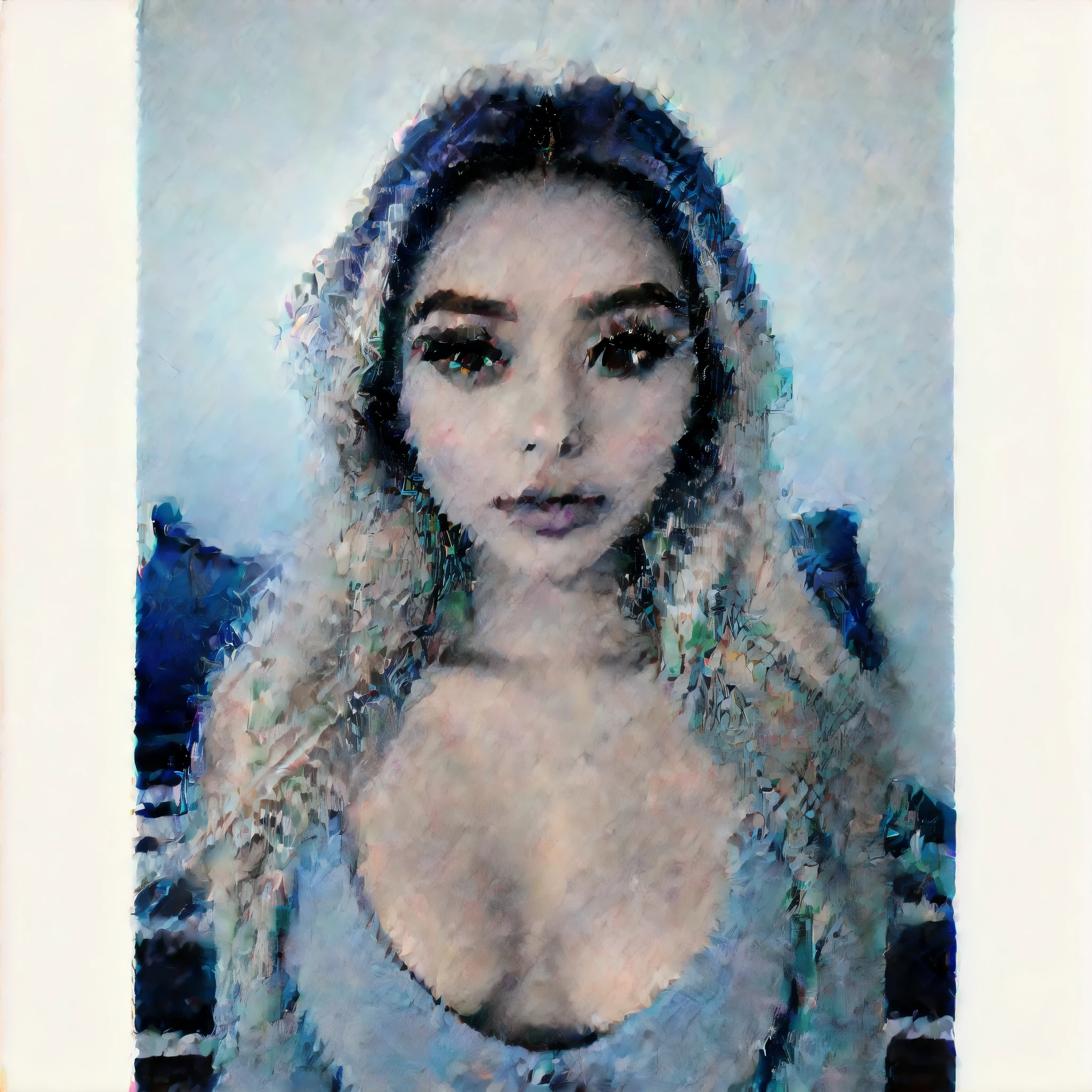 An image of a beautiful of a 20 year old Arabian exotic Instagram model, taken with iphone camera, medium shot selfie of a pretty young woman, (ombre:1.3) vibrant silver/white dyed hair, amber colored eyes, film grain, best quality