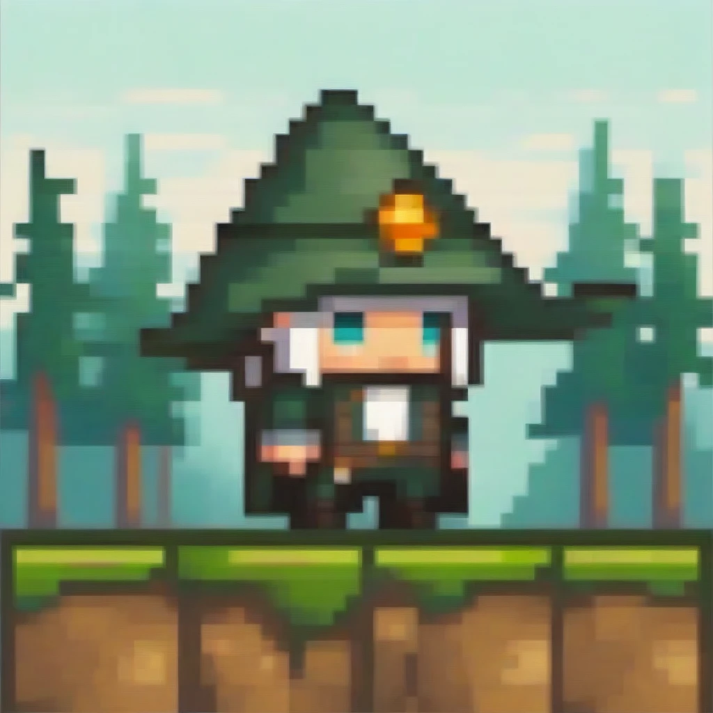(hi res), ((masterpiece)), ((best quality)), (8k hd, hdr:1.1,score_9, score_8_up, score_7_up, score_6_up, score_5_up, score_4_up, rating_safe,solo,chibi, pixel art, full body,outdoors,forest,dexdoru,multiple wings,horns,tail