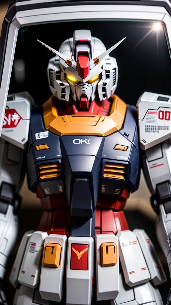 inbox\(Teddorp\),(8K, RAW photos, best quality, masterpiece:1.2),((In a toy box with glass windows)),Solitary,(Showcase), A giant (Gundam rx78 1.2) (Upper Body:1.2),close up,(steel),best quality,((Science Fiction)),lens flare,Unreal Engine,number,Style - TronLegacy-8v-B, ,Popular on CGsociety,Beautiful and detailed lighting,Shadow opt-6000,