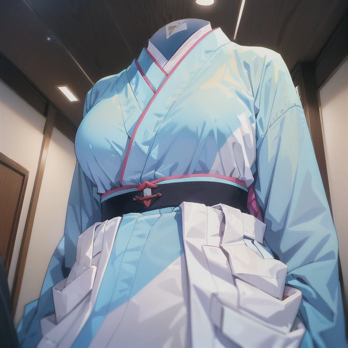 kimono (invisible, no humans, Headless, Faceless:1.5), cute big breasts, Ridiculous, High resolution, Super detailed, clothing details