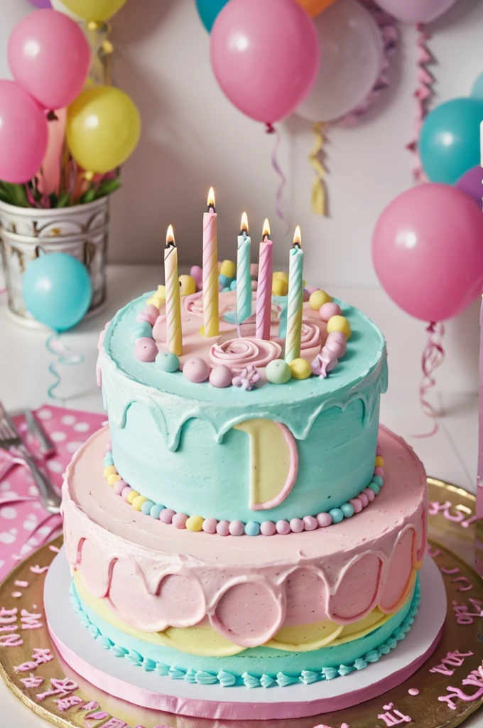 pastel, Happy Birthday