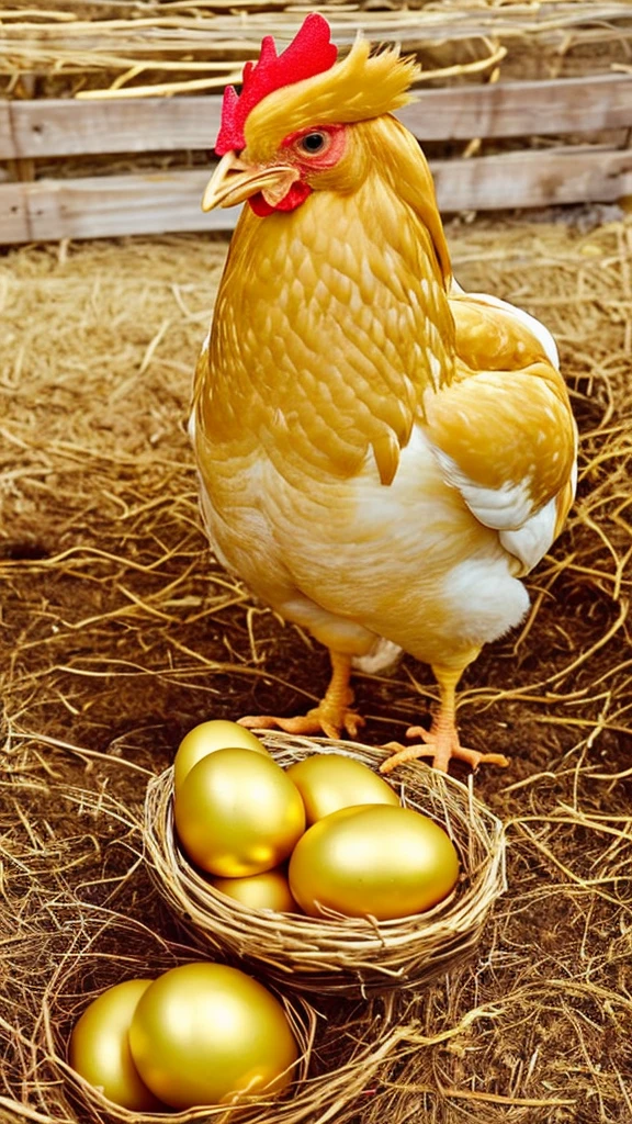A chicken that lays golden eggs, lots of golden eggs