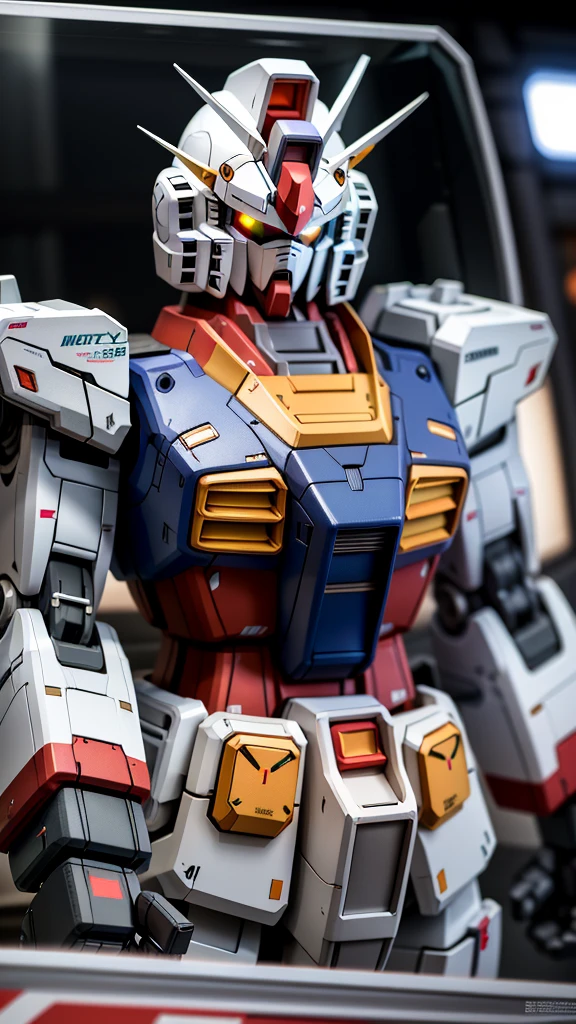 inbox\(Teddorp\),(8K, RAW photos, best quality, masterpiece:1.2),((In a toy box with glass windows)),Solitary,(Showcase), A giant (Gundam rx78 1.2) (Upper Body:1.2),close up,(steel),best quality,((Science Fiction)),lens flare,Unreal Engine,number,Style - TronLegacy-8v-B, ,Popular on CGsociety,Beautiful and detailed lighting,Shadow opt-6000,