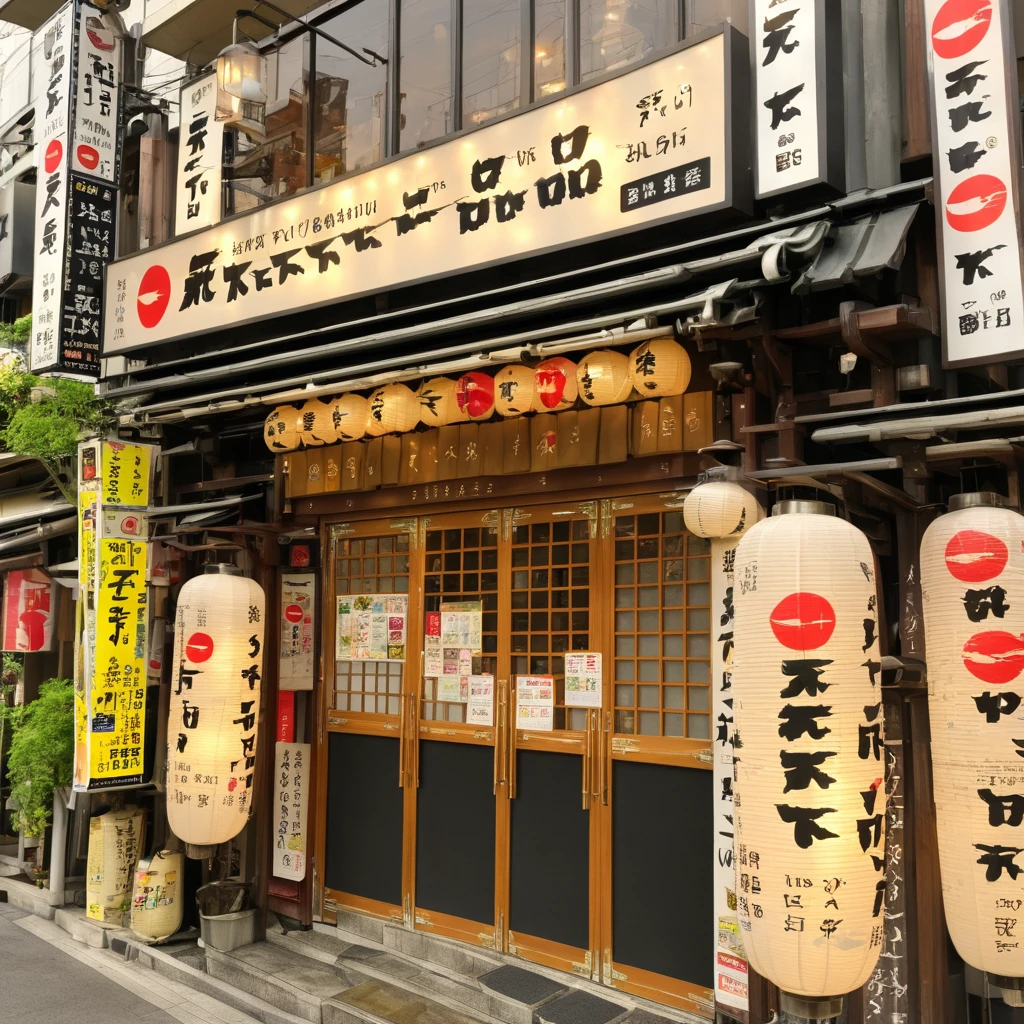 masterpiece, best quality, ultra-detailed, illustration,
tenkaippin, poster (object), scenery, outdoors, road, sign, street, shop, building, lantern, window, lamppost, tree, power lines, city, lamp, storefront, utility pole, day, door, light, night, paper lantern, real world location, plant, realistic, photo background, photo (medium)