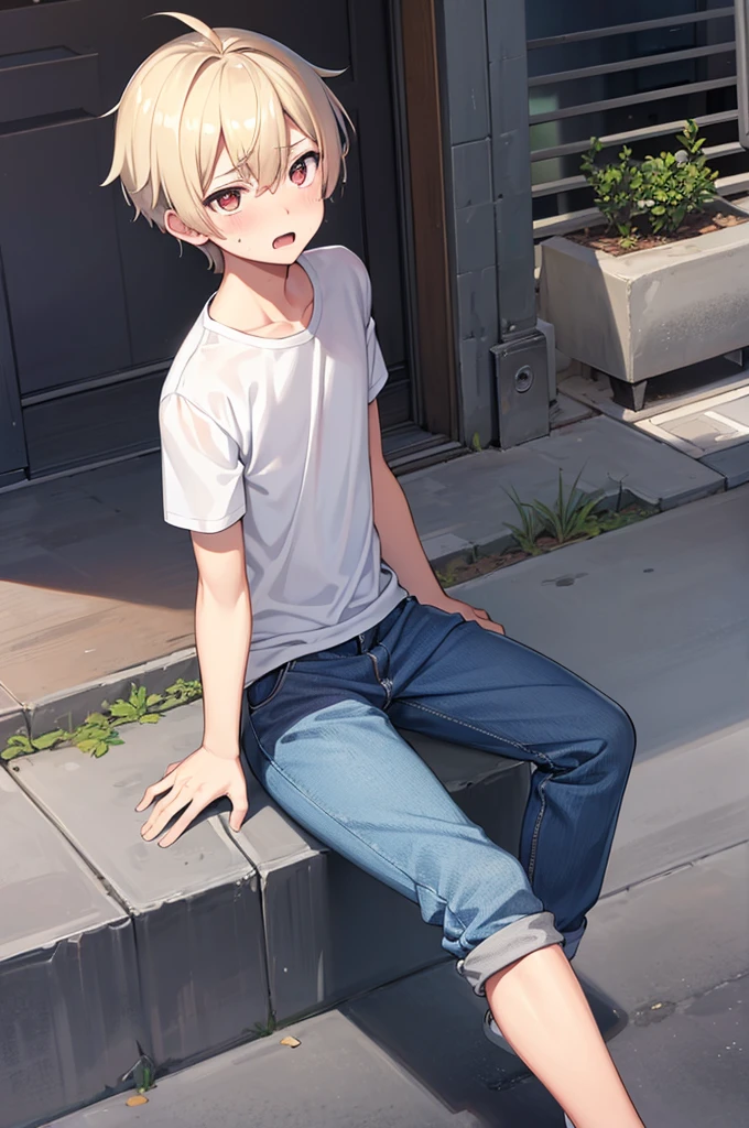 The culprit is God,神の見えざるhand,,,,,,cool,,,He was a refreshing, athletic, innocent boy.,,,boy,,,boys,,,charm,Slim figure,Japanese high school student style,,White casual clothes,,,Smooth,Skin texture,Functional beauty,youth,Vibrancy,The male protagonist,,,shine,Action,,,Absurd,Puzzled,,,,Before he became a grown man,daily,,Life,,Suddenly my crotch was completely castrated in the street!?,,,,,,Masculinization failed,,,kirito,sexual excitement,,Breeze,Piece of bone,Natural light,face,hand,eye,blush,tears,,,Saliva,,,Urinary incontinence,,Accuracy,,Ultra correct,Biological,Excellent detailed anatomy,4K,8k,Highest quality,ぇ?why!?,