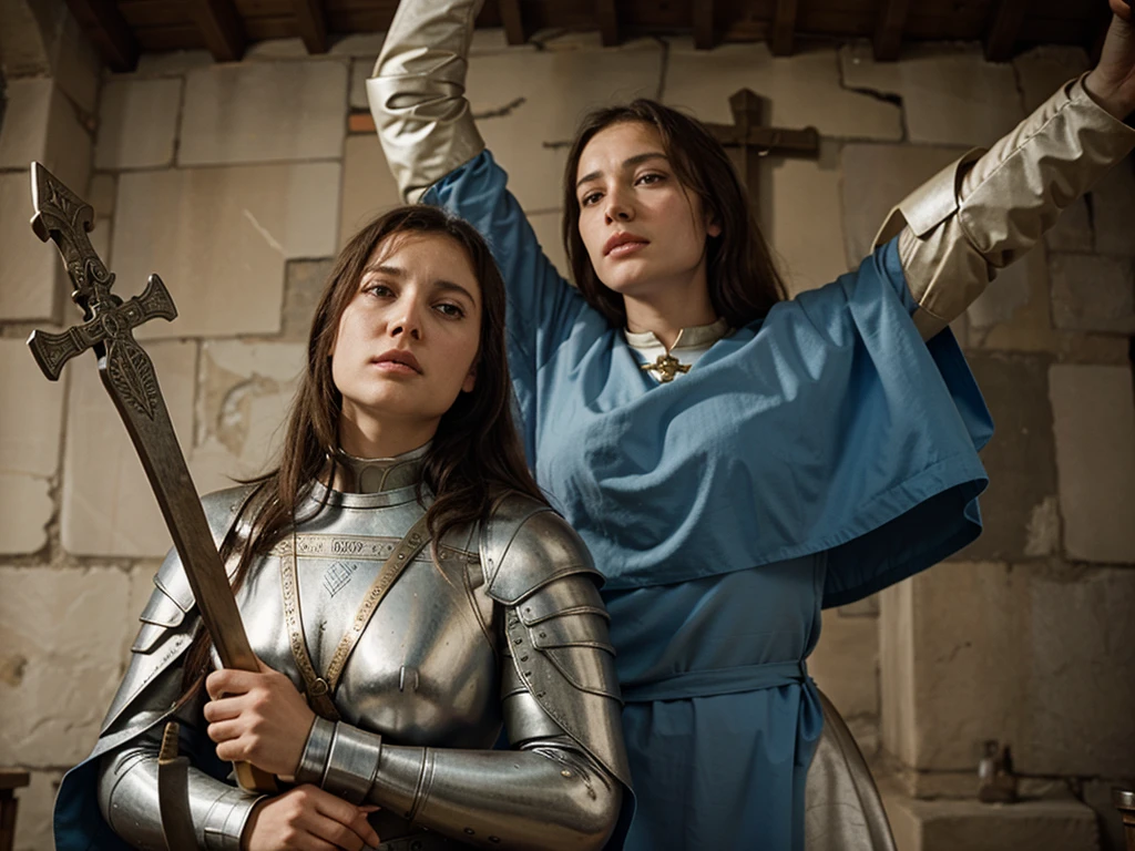 Joan of Arc taken to the stake
