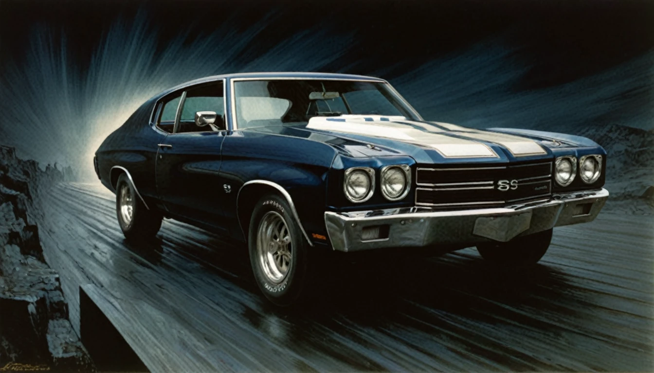 An illustration：Sergio Toppi, Umberto Boccioni 1970 Chevelle,
Surreal, Metaphysical, Mysterious, spiritual
