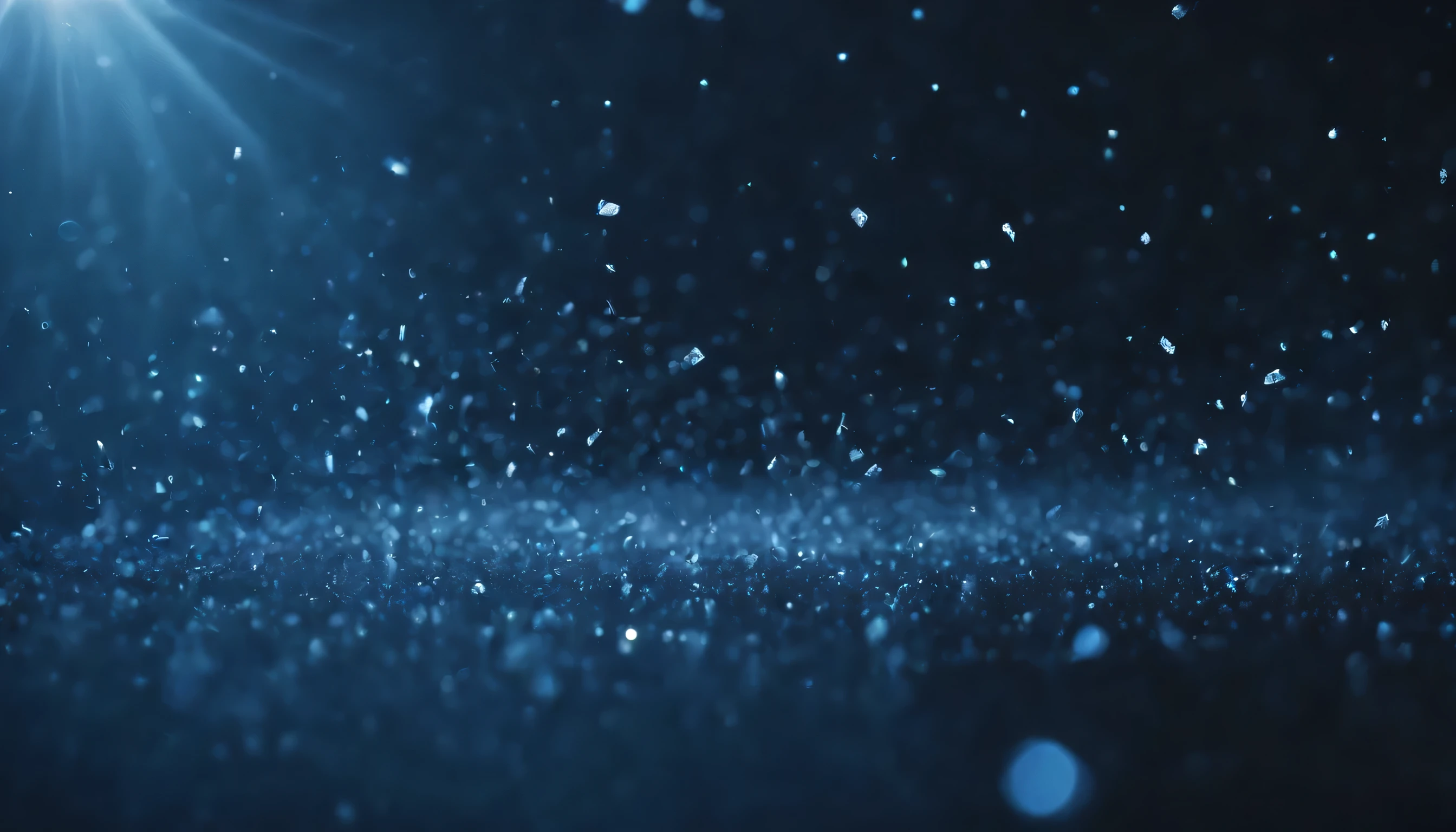 Blu-ray image with Blue particles, Data fragments