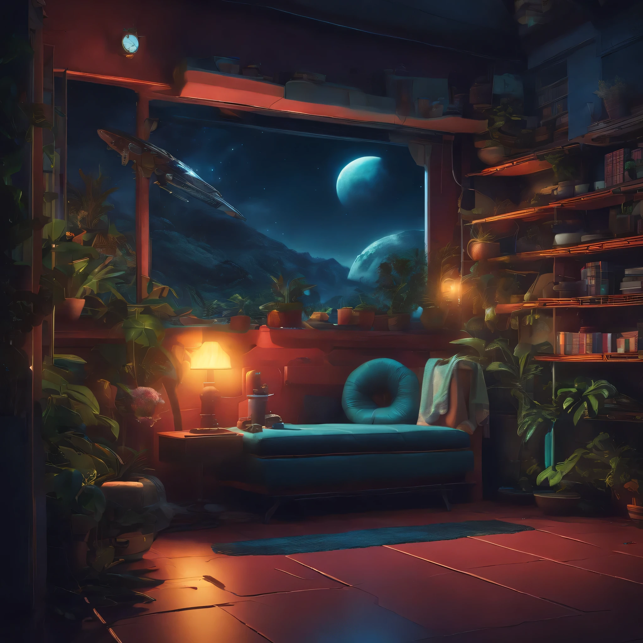 Liminal space gamer nostalgie annee 90 de nuit 