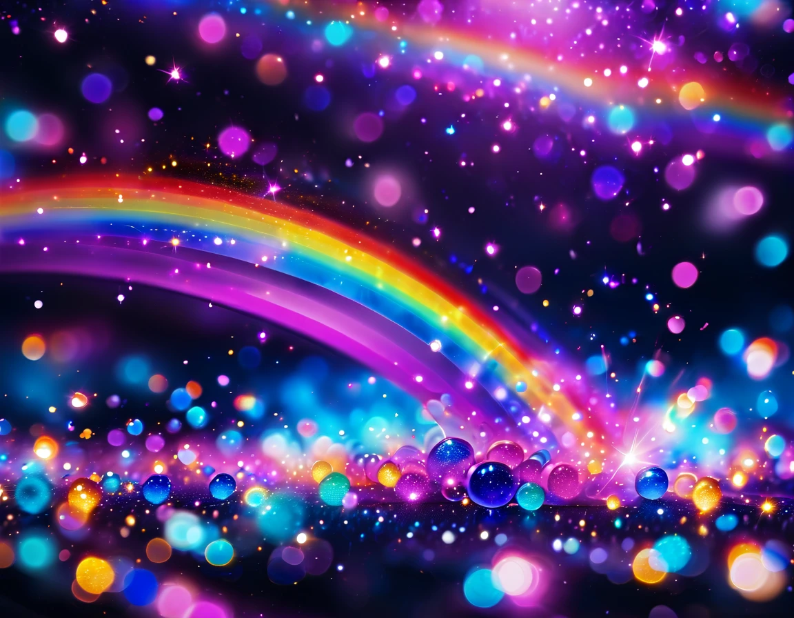 Close up of purple and blue background，There are a lot of lights, Bokeh backdrop, Bokeh Rainbow embellishment, Bokeh. Rainbow embellishment, Purple Flash, Bokeh color background, Shiny background, Glitter background, sparkling, Background is purple, Purple light, blue lights and Purple light, sparkling的, Bokeh background, background blur Bokeh!!