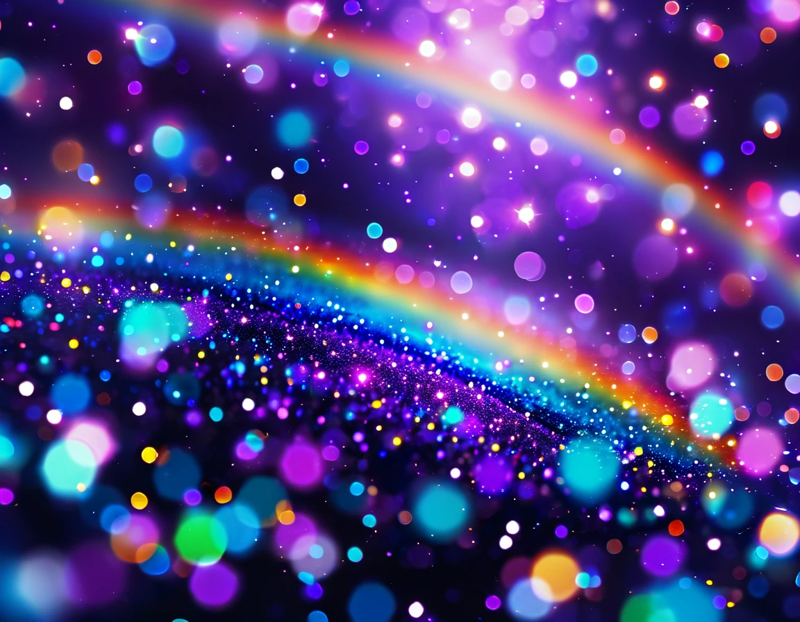 Close up of purple and blue background，There are a lot of lights, Bokeh backdrop, Bokeh Rainbow embellishment, Bokeh. Rainbow embellishment, Purple Flash, Bokeh color background, Shiny background, Glitter background, sparkling, Background is purple, Purple light, blue lights and Purple light, sparkling的, Bokeh background, background blur Bokeh!!