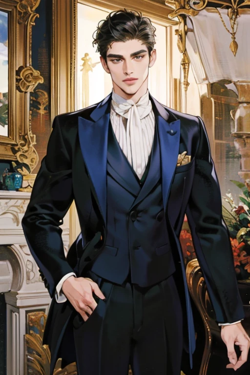 (highres:1.2),handsome man in elegant suit,stylish guy in professional attire,confident man in formal office clothes,chic and sophisticated man in business suit,charming gentleman with impeccable style,fashionable male model in tailored suit,attractive male executive with a commanding presence,smartly dressed man with irresistible charm,exquisitely dressed man in a designer suit,dapper man looking sharp in formal attire, sophisticated businessman exuding confidence,successful entrepreneur in stylish office wear,well-groomed man radiating elegance and power,classy man with a captivating aura of authority,modern gentleman commanding attention in a suit,professional man exuding charisma and charm,gorgeous guy in a tailored suit,oozing confidence and style,confident and polished man in a formal ensemble,suave and debonair man with an air of sophistication,distinguished man showing impeccable taste and class,impossibly handsome man with a killer smile,(portrait:1.2),(realistic:1.37),(bokeh,vivid colors,studio lighting),(sharp focus),(medium:1.1)