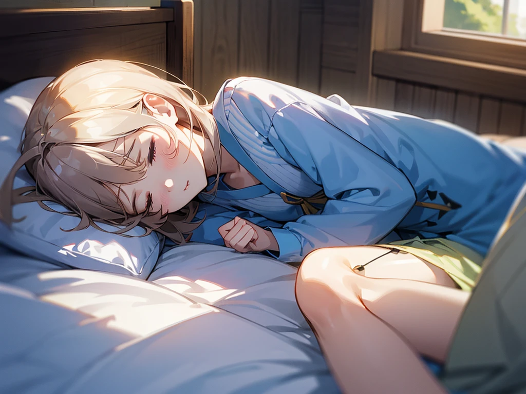 Pleasant rhythm、Balances the autonomic nervous system。Anime taste、A girl is sleeping、、afternoon nap、darknesoonlight