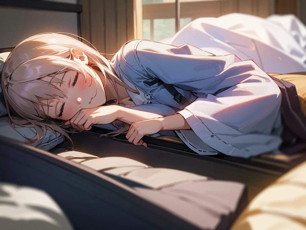 Pleasant rhythm、Balances the autonomic nervous system。Anime taste、A girl is sleeping、、afternoon nap、darknesoonlight