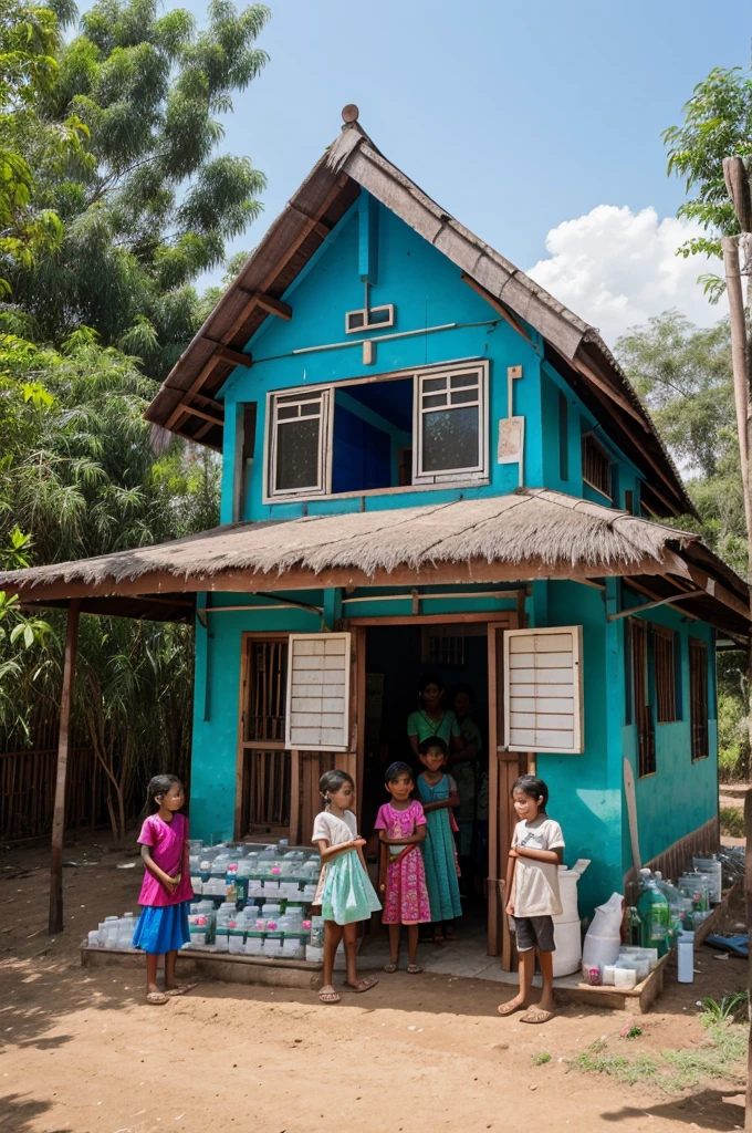 In an Indian village, in sexy girl the community came together to build an eco-friendly house using recycled water bottles. With creativity and teamwork, villagers collected thousands of bottles, transforming them into sturdy walls. The vibrant structure not only provided shelter but also showcased their commitment to sustainability. Children learned about recycling while helping, and the project inspired neighboring villages. The house became a symbol of hope, demonstrating that even small actions can lead to significant change. With each bottle, the villagers not only built a home but also strengthened their bonds, proving that together, they could create a better future for their environment., photo, illustration, cinematic