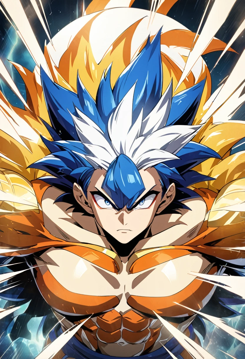 a close up of a person with a very large body and a very big body, ultra instinct, an epic anime of a energy man, 4 k manga wallpaper, super saiyan blue, anime wallaper, 4k anime wallpaper, anime wallpaper 4k, anime wallpaper 4 k, character dragonball, highly detailed portrait of goku, human goku, super saiyan goku