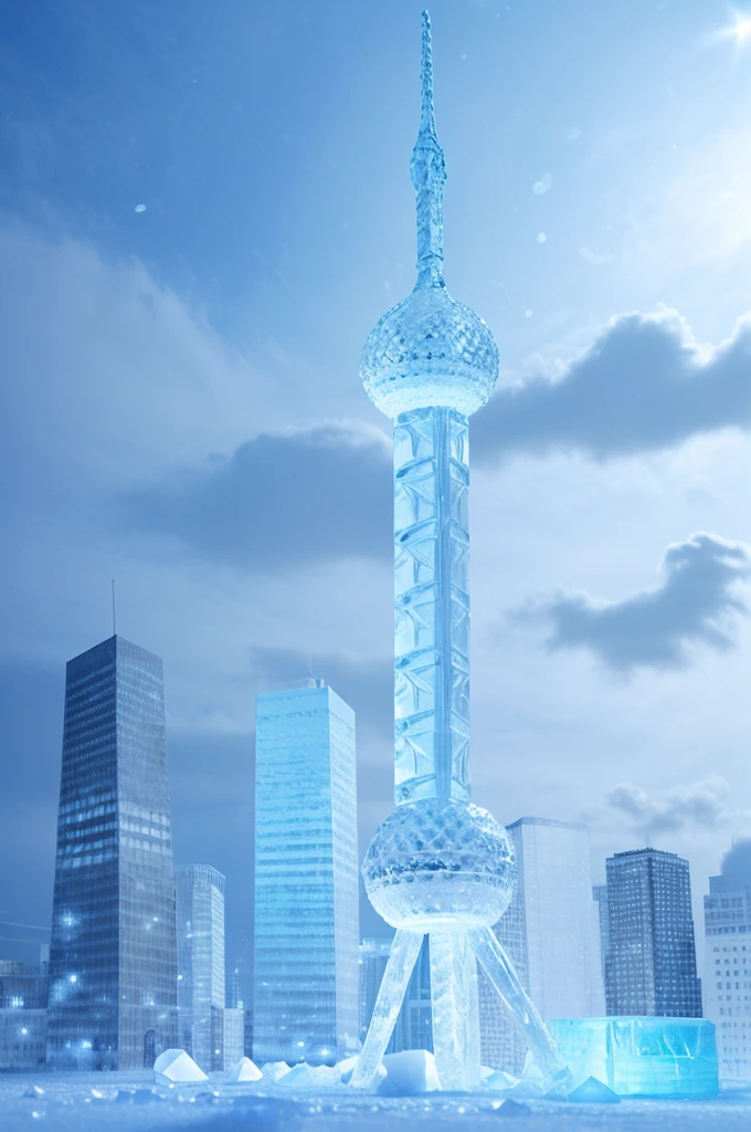 made of ice,snow,crystal,translucent,Light Blue,Light transmission,Crystal clear