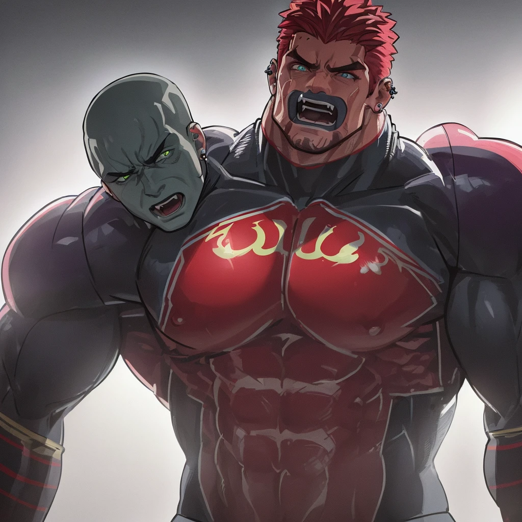 a muscular hooligan boy wearing a tight england shirt, extremely detailed, 8k, photorealistic, perfect body proportions, extremely defined muscles, brutalmass, chiseled facial features, piercing eyes, bold expression, dramatic lighting, vibrant colors, cinematic composition