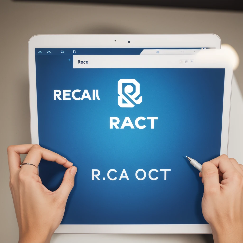 React. Js logo and write react. Ja