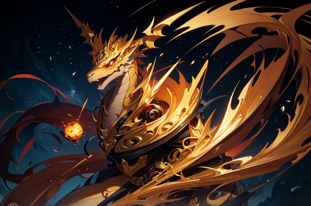 Golden dragon eyes