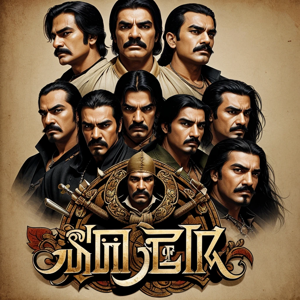 Create a logo for gangs of bihar mus include "gangs of bihar" text in it