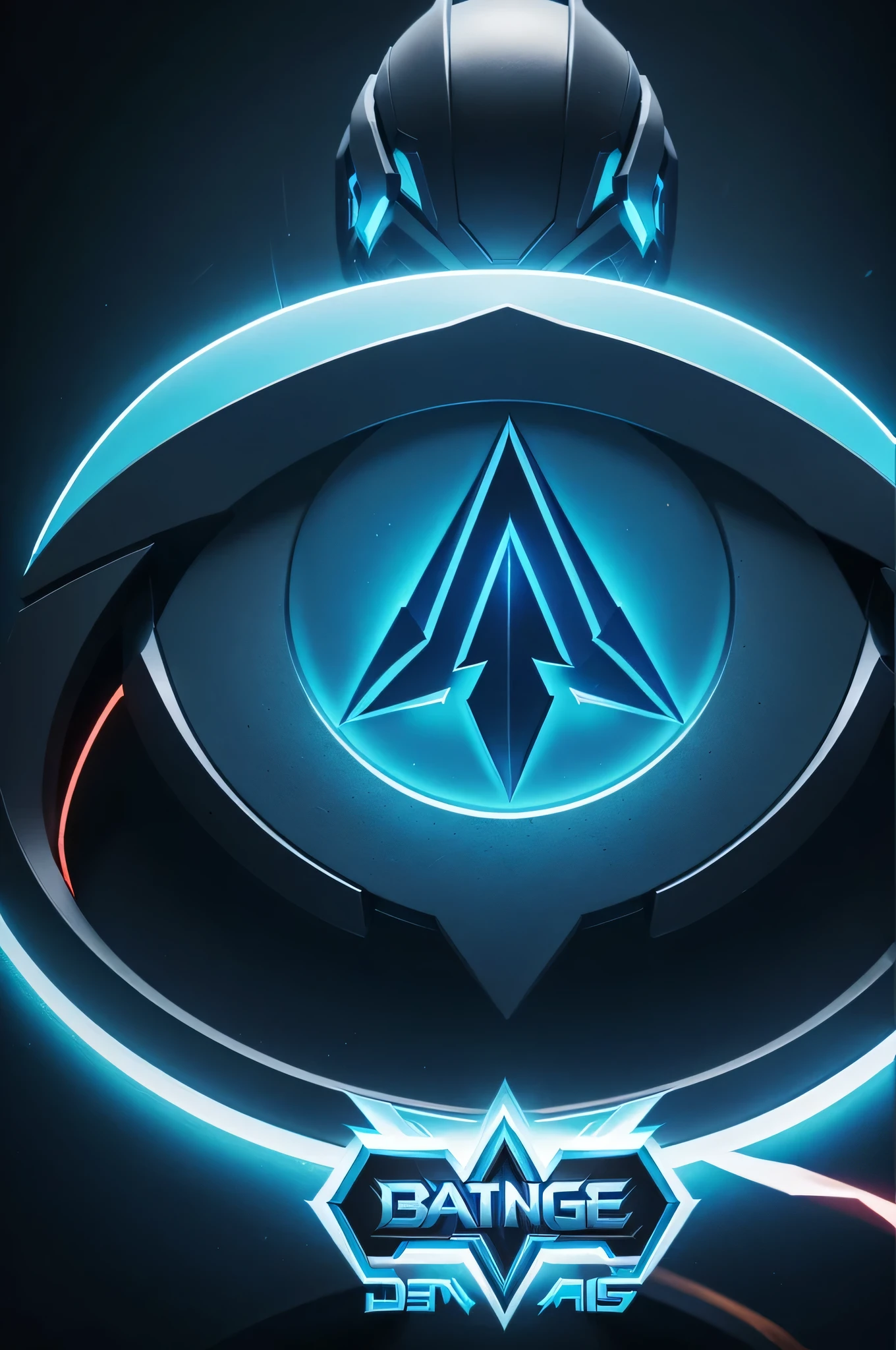 Design a vibrant 3d gaming logo with a MOBILE LEGENDS game character on the back with a glowing light, in the middle it says "BATARA PAGE Gaming", background logo putih