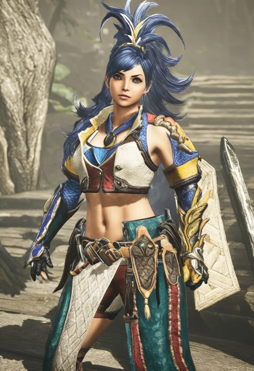 Rajan(divine wrath armor), female clothing, huntress, monster hunter rise