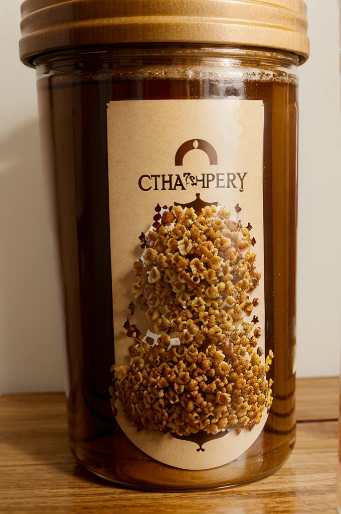 Dry cherry honey puffs