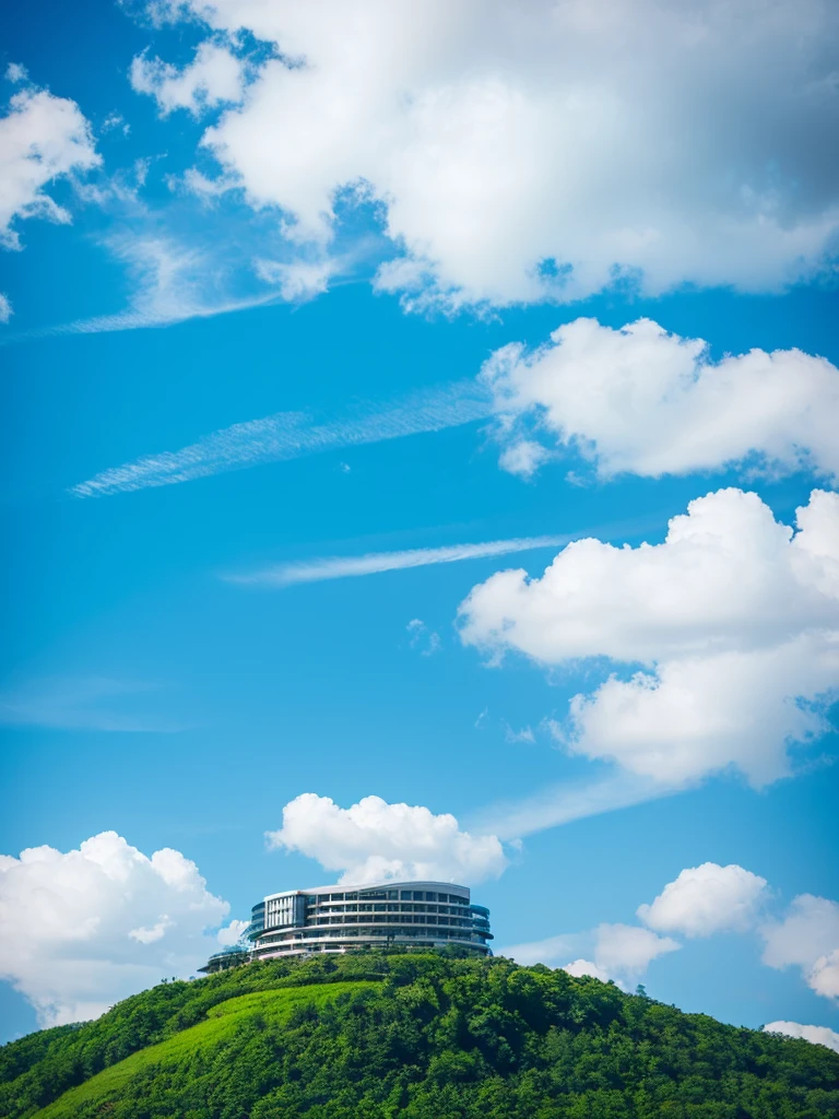 Fuji Mountain, Blue sky, (Best Composition), (masterpiece)