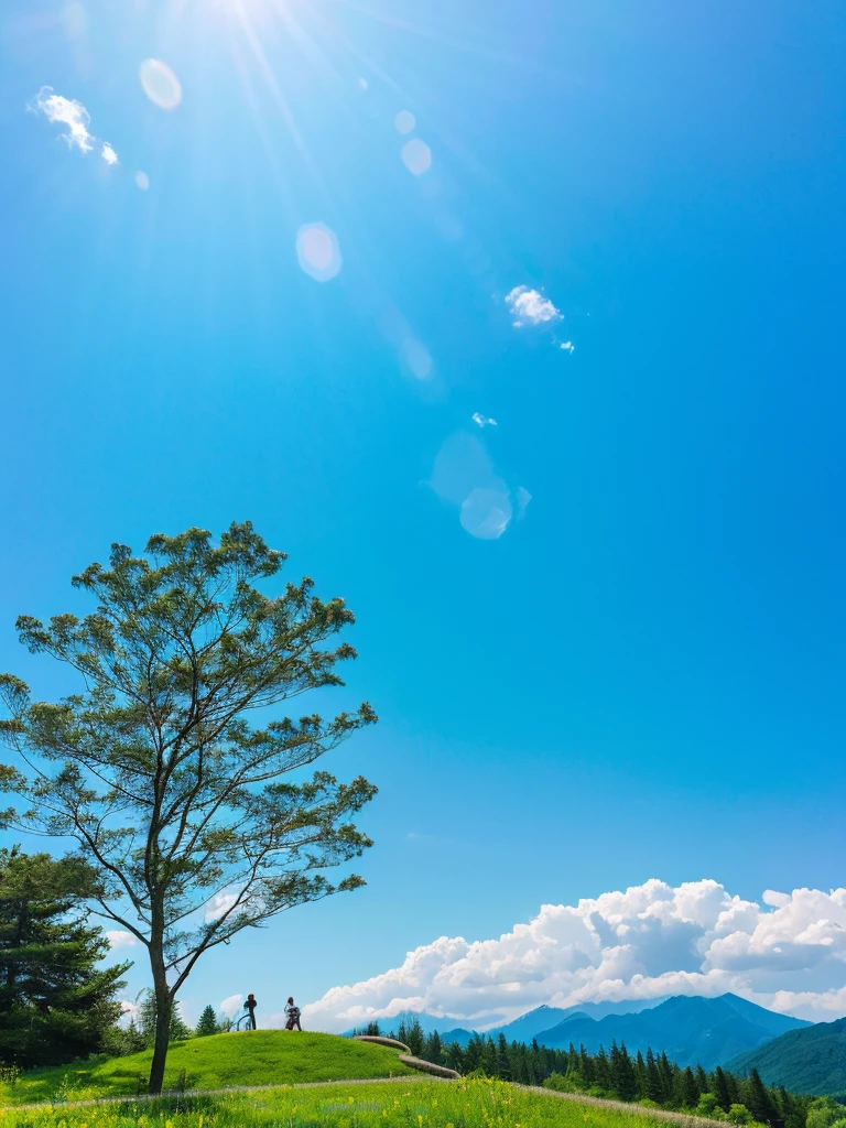 Fuji Mountain, Blue sky, (Best Composition), (masterpiece)